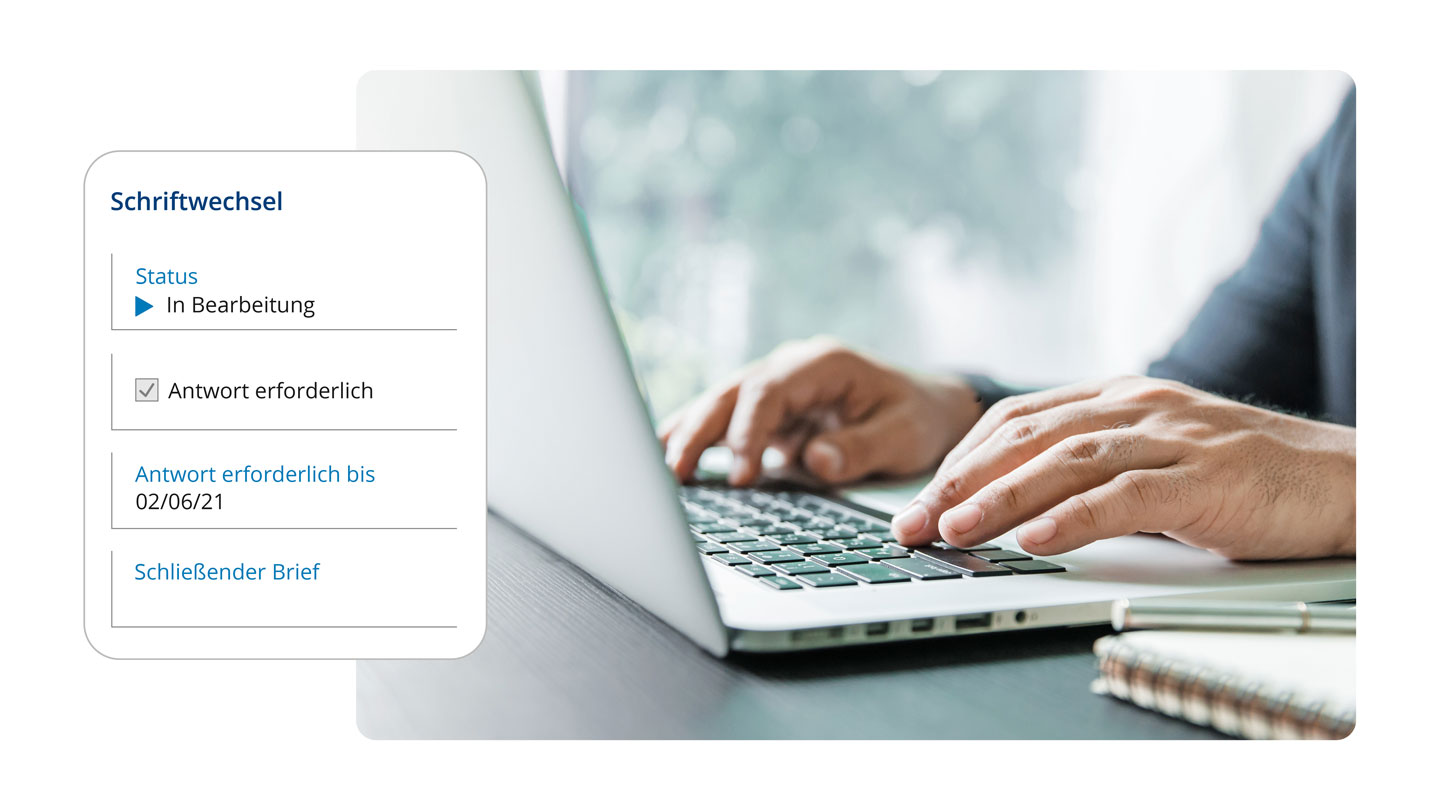 Mitarbeiter verwaltet gesamte Projektkommunikation über Approve