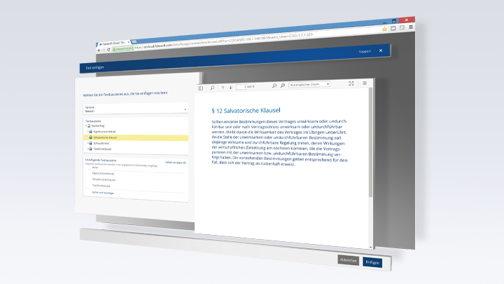 Textbausteine Fabasoft Cloud