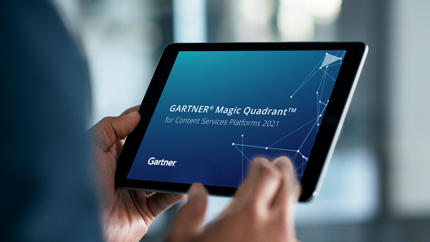 Gartner Magic Quadrant auf Tablet