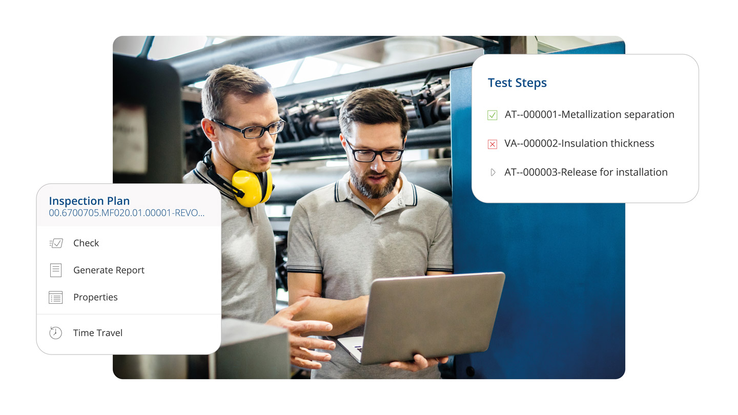 Create inspection plans and quality control plans (QCP)