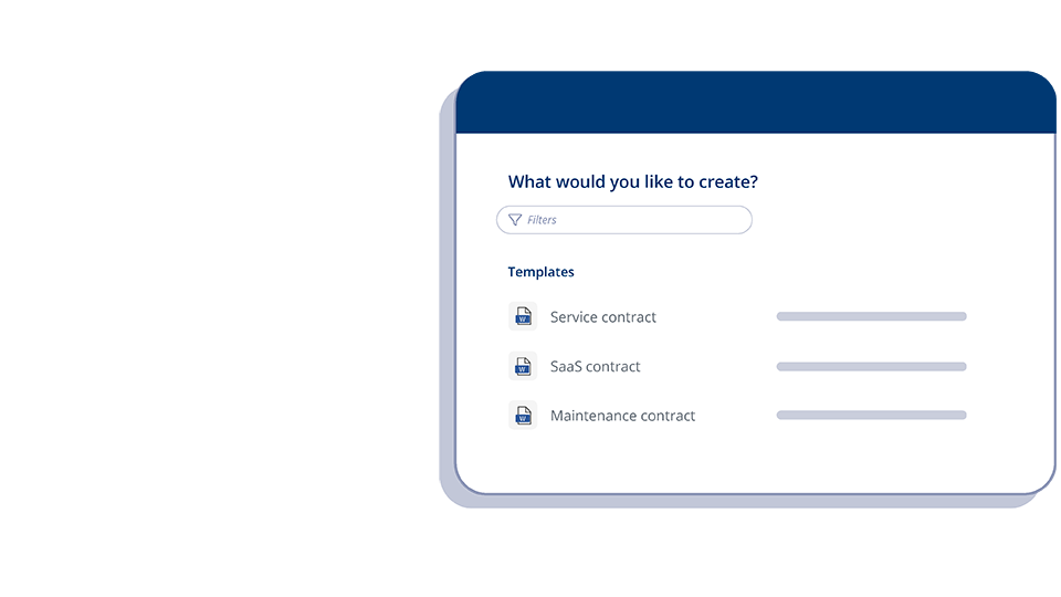 Illustration of an automated document creation