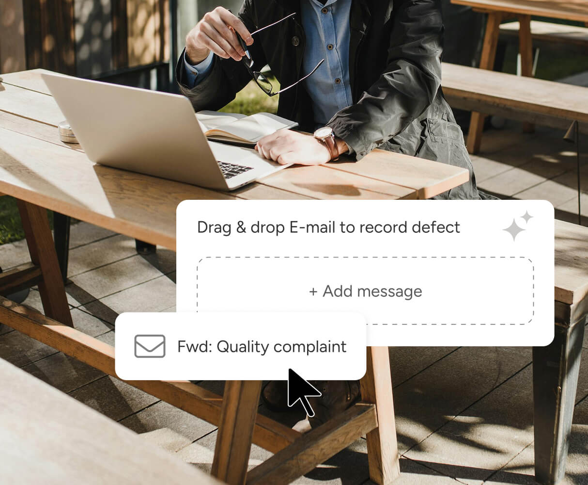 Illustration of record of a defect