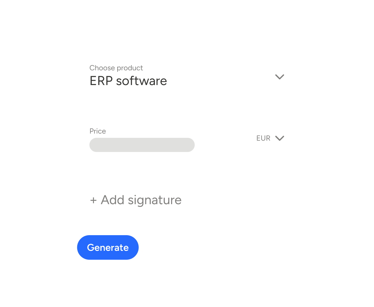 Illustration of digital contract creation