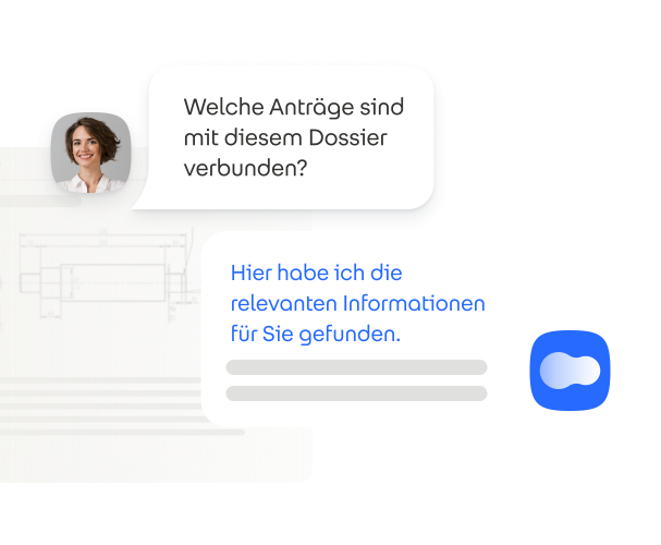 Chat zwischen Mensch und KI