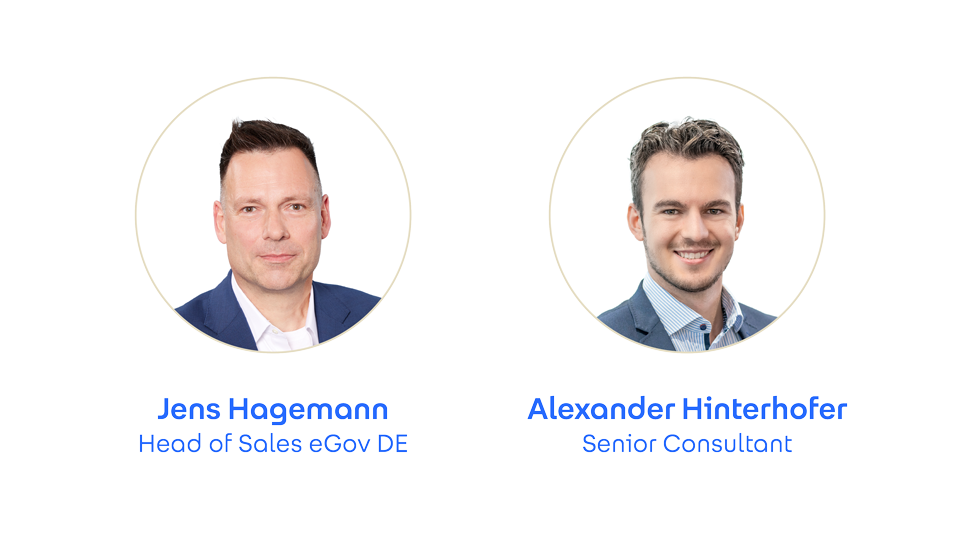 Portrait der Speaker Jens Hagemann und Alexander Hinterhofer