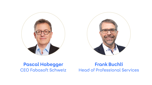 Referentenbilder von Dr. Pascal Habegger und Frank Buchli