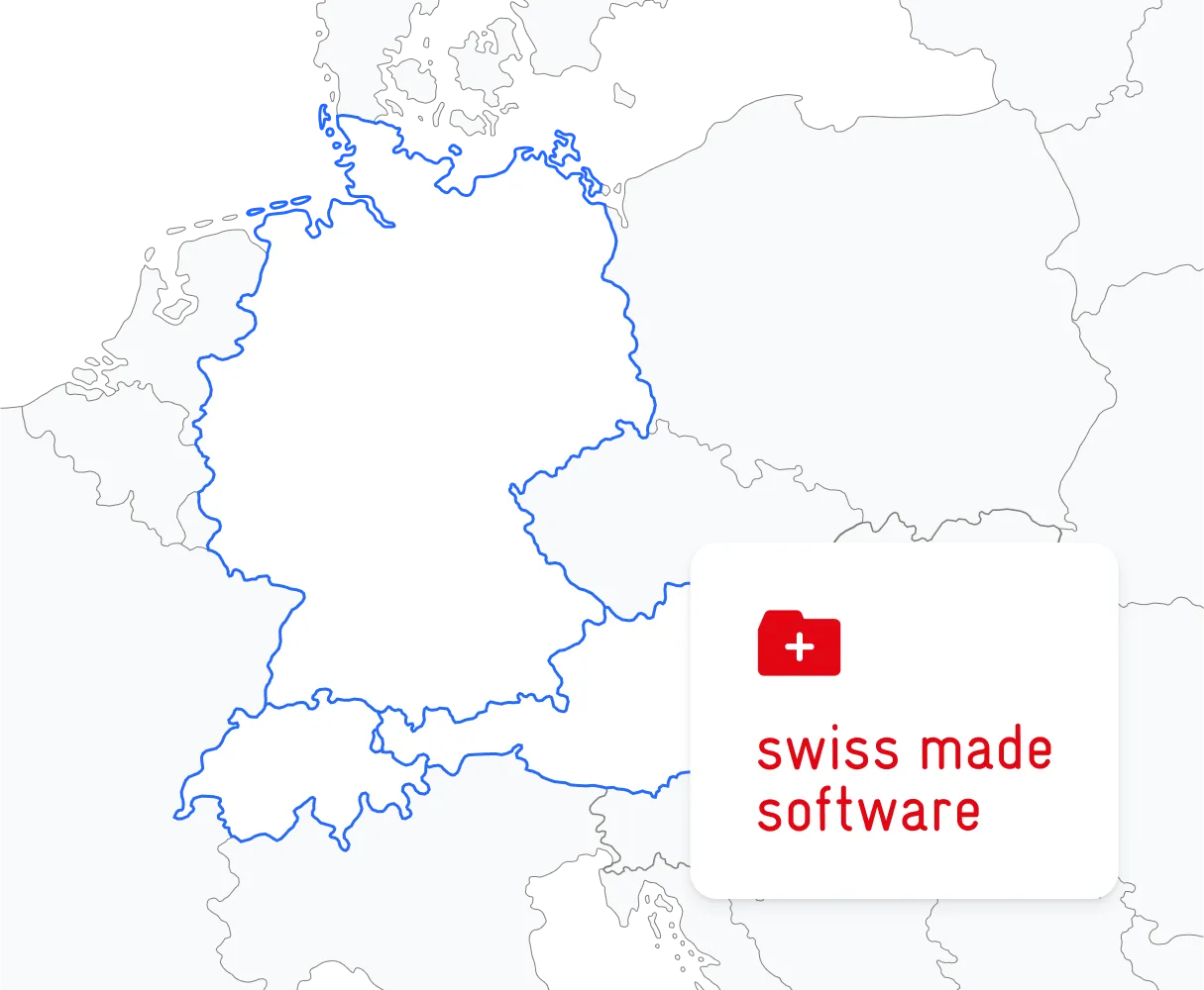 Illustration of a map - Swiss made Software