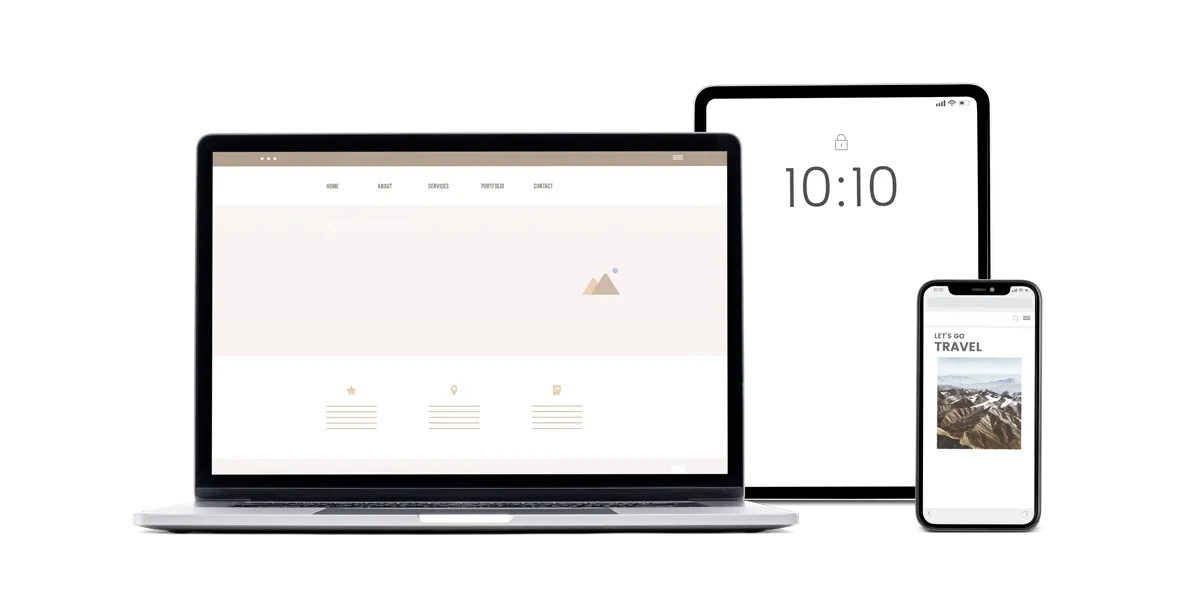 verschiedene Mockups