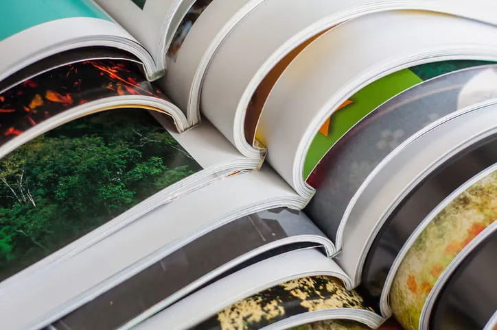 Ansicht mehrerer Printzeitschriften